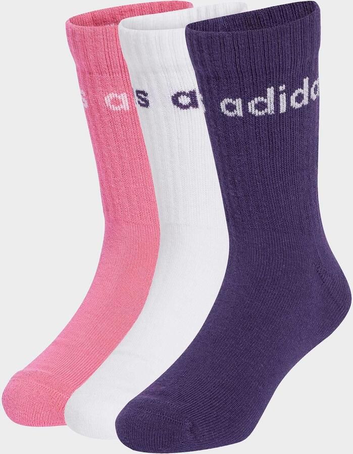 Adidas Perfor ce Functionele sokken LIN KIDS CRW 3P - Foto 2