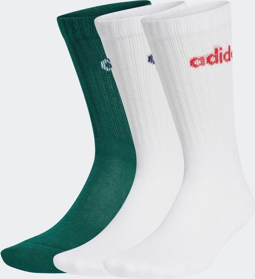 Adidas Perfor ce Functionele sokken LINEAR CREW CUSHIONED SOCKS 3 PAAR (3 paar)