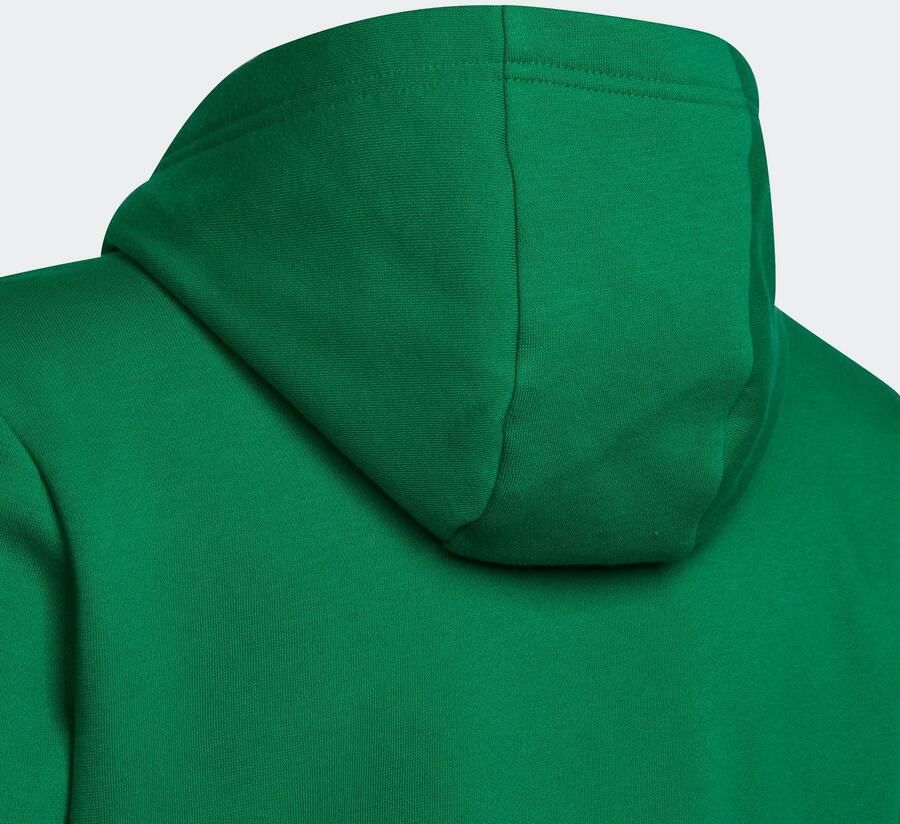 Adidas Perfor ce Junior sporthoodie groen wit Sportsweater Katoen Capuchon 128 - Foto 2