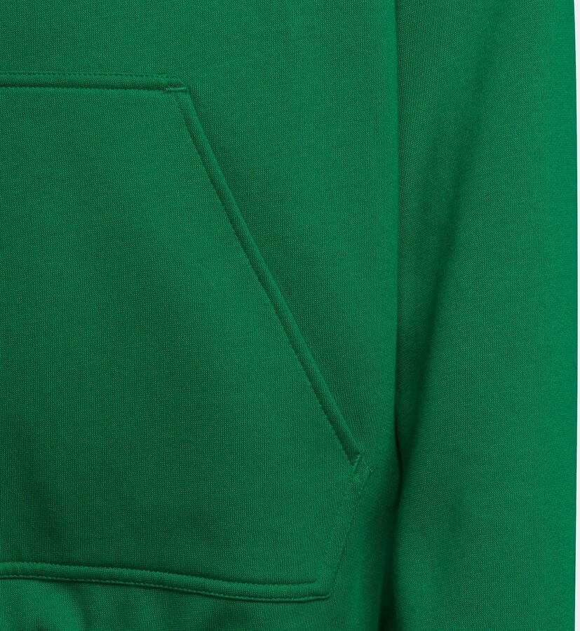 Adidas Perfor ce Junior sporthoodie groen wit Sportsweater Katoen Capuchon 128