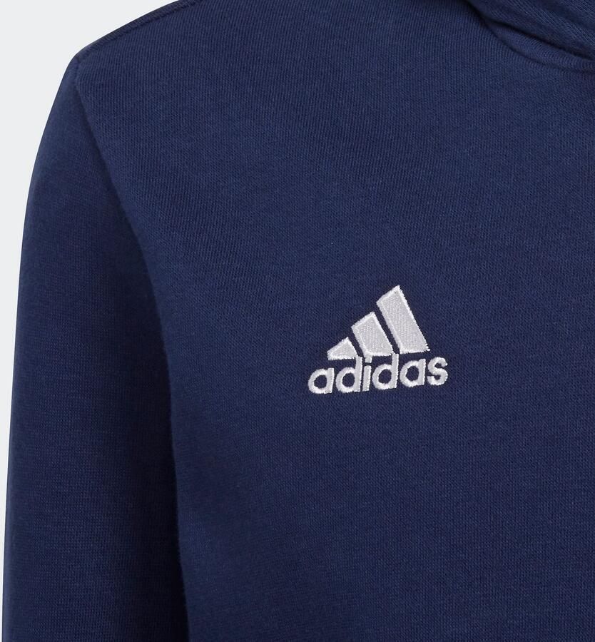 Adidas Perfor ce Junior sporthoodie donkerblauw Sportsweater Katoen Capuchon 128 - Foto 3