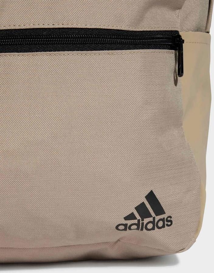 Adidas Klassieke Horizontale 3 Strepen Rugzak Beige Unisex - Foto 5