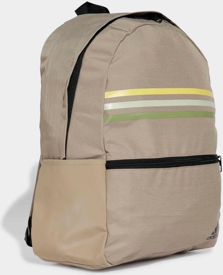 Adidas Klassieke Horizontale 3 Strepen Rugzak Beige Unisex - Foto 4