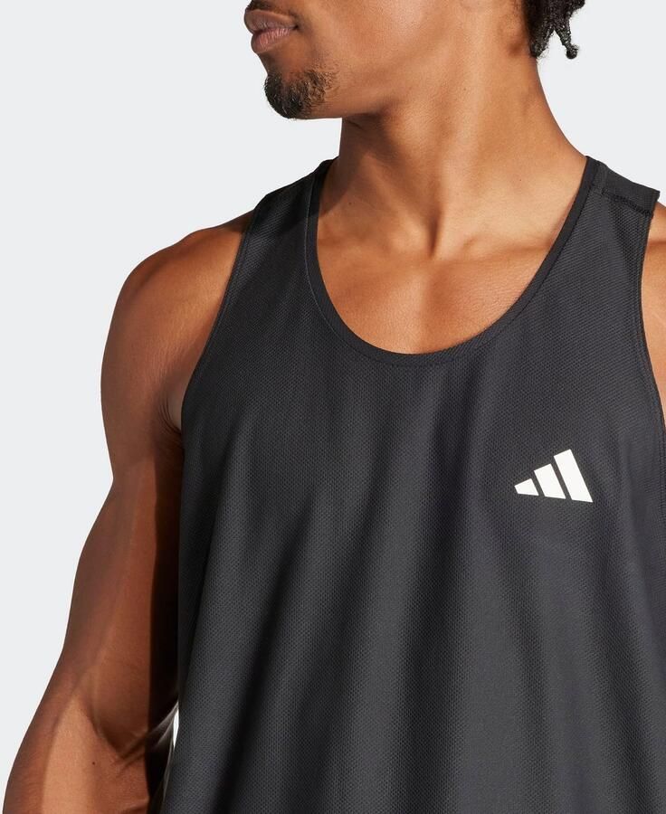 Adidas Own The Run Tanktop Zwart- Heren Zwart - Foto 8