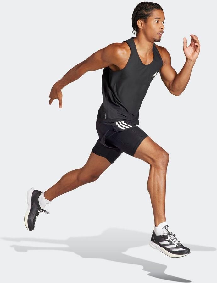 Adidas Own The Run Tanktop Zwart- Heren Zwart - Foto 3