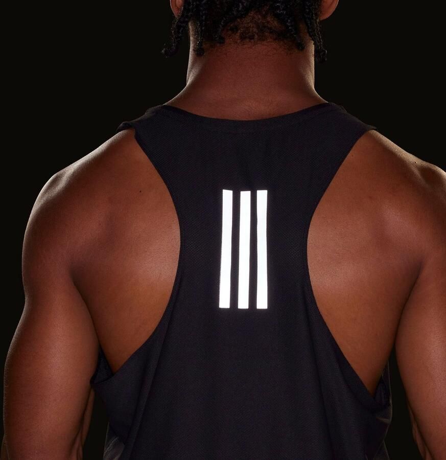 Adidas Own The Run Tanktop Zwart- Heren Zwart - Foto 2