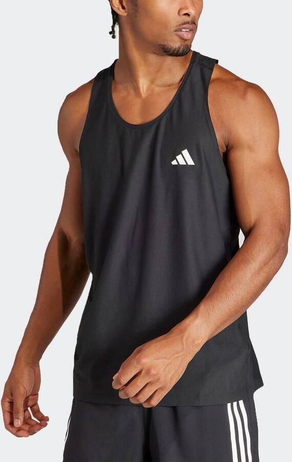 Adidas Own The Run Tanktop Zwart- Heren Zwart - Foto 4