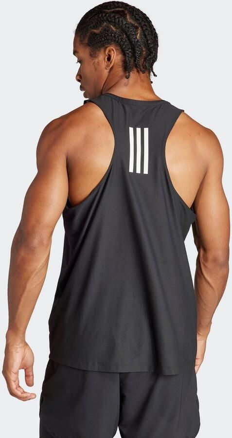 Adidas Own The Run Tanktop Zwart- Heren Zwart - Foto 5