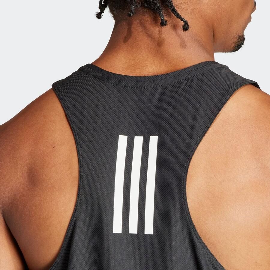 Adidas Own The Run Tanktop Zwart- Heren Zwart