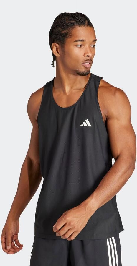 Adidas Own The Run Tanktop Zwart- Heren Zwart - Foto 6