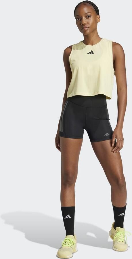 Adidas Optime 3-Stripes 1 4 Korte Legging Zwart- Dames Zwart - Foto 10
