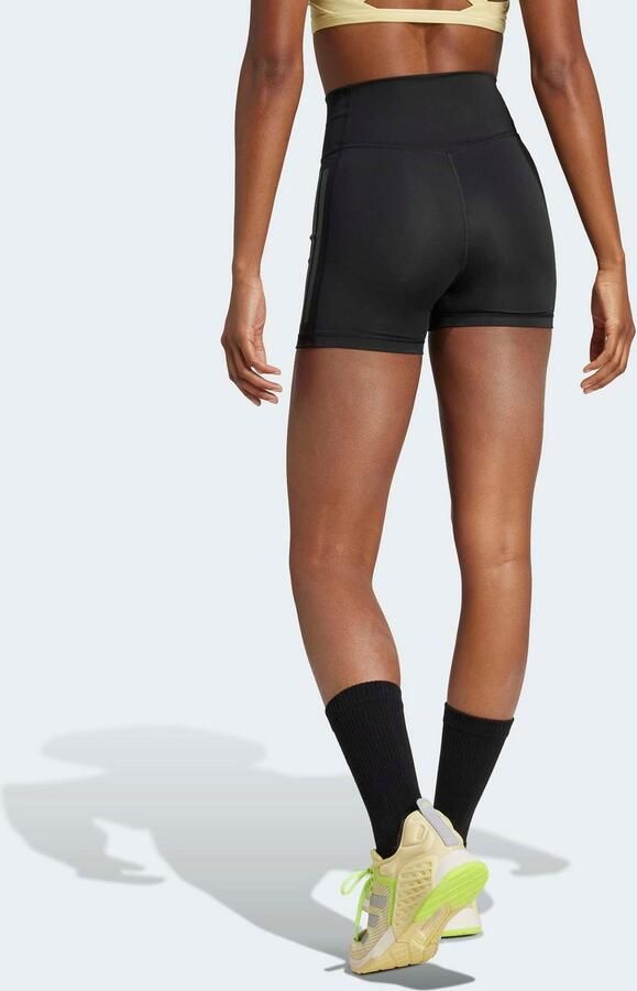 Adidas Optime 3-Stripes 1 4 Korte Legging Zwart- Dames Zwart - Foto 8