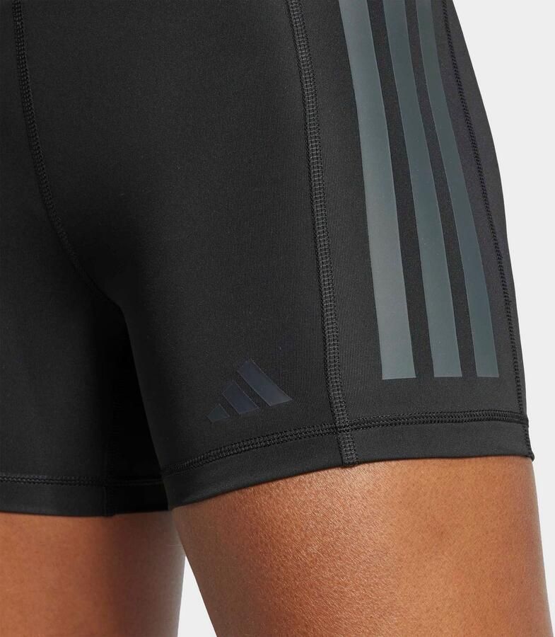 Adidas Optime 3-Stripes 1 4 Korte Legging Zwart- Dames Zwart - Foto 5
