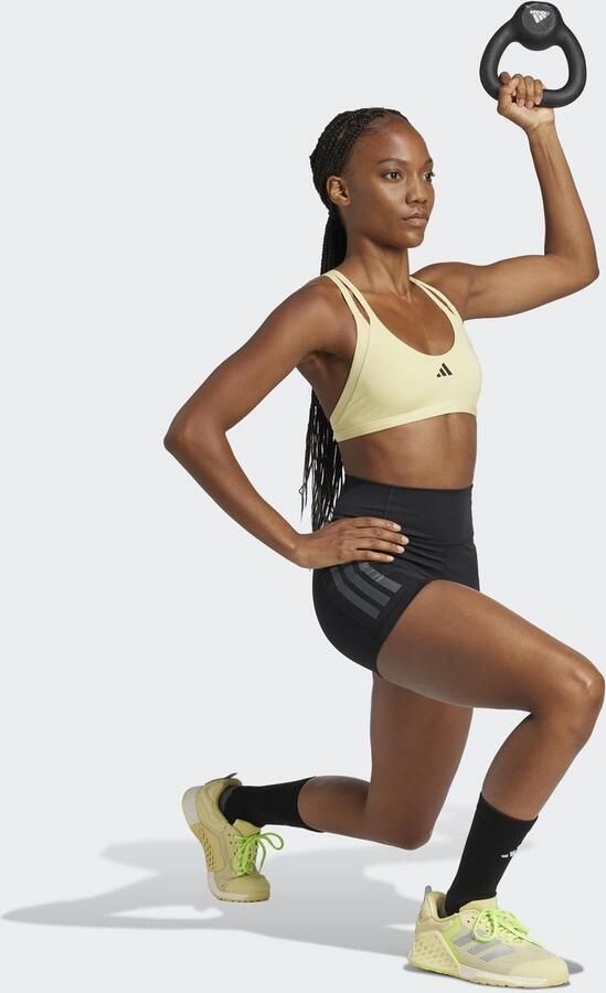 Adidas Optime 3-Stripes 1 4 Korte Legging Zwart- Dames Zwart - Foto 9