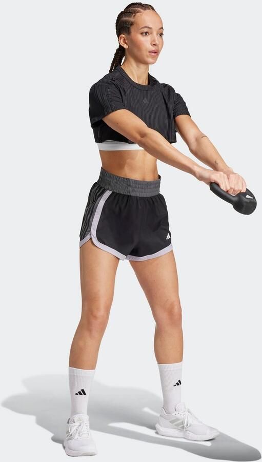 Adidas Pacer Woven Training Colorblock High-Rise Short - Foto 8