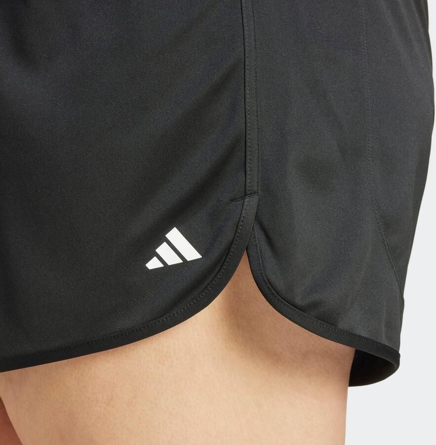 Adidas Pacer Essentials Knit High-Rise Shorts (Plus Size)