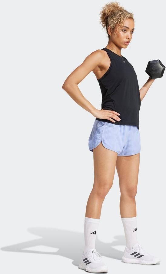 Adidas Pacer All Gym Seasonal Rib High-Rise Tonal 3-Stripes Short - Foto 5