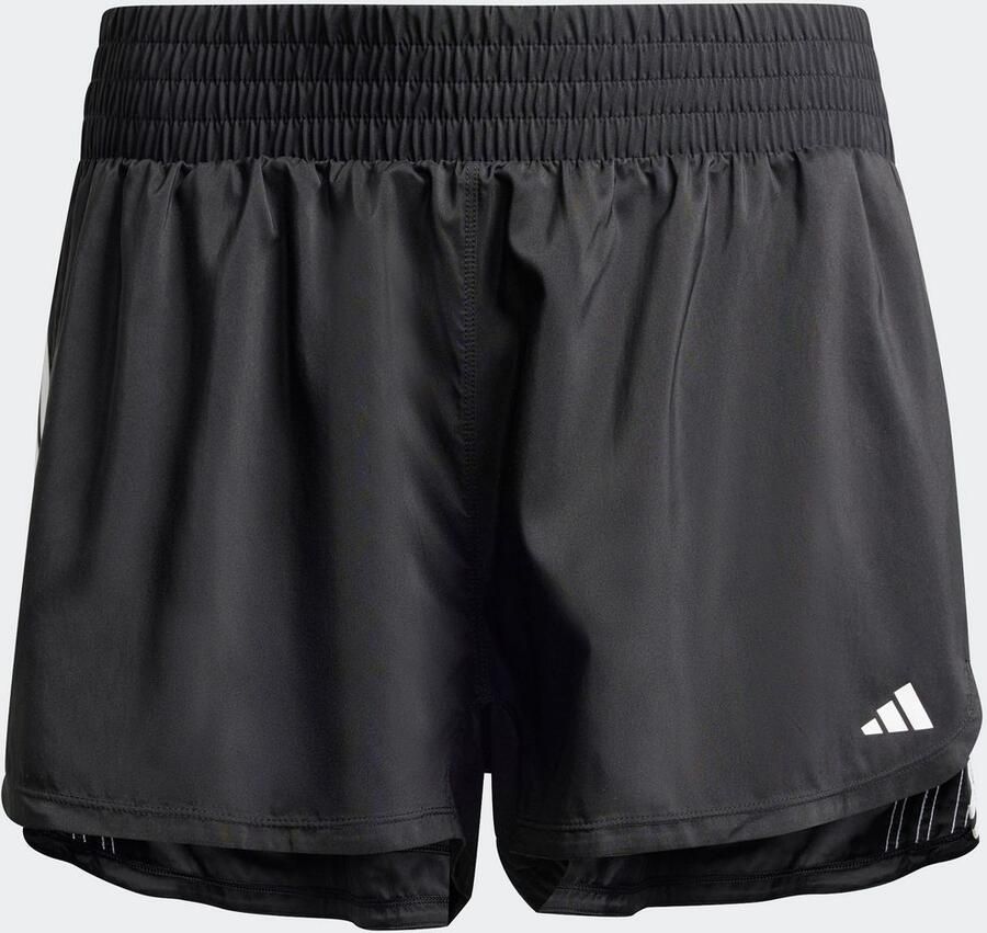 Adidas Performance Pacer Training 3-Stripes Geweven High-Rise Short (Grote Maat)