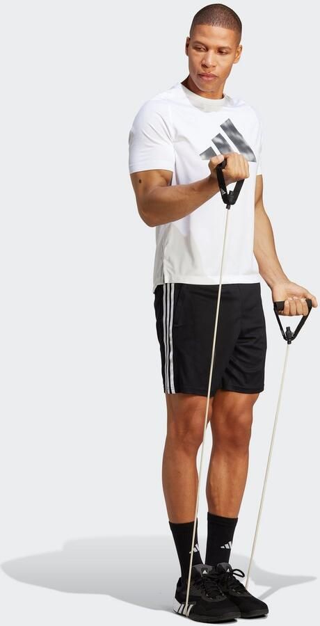 Adidas Train Essentials Piqué 3-Stripes Trainingsshort Zwart- Heren Zwart - Foto 6