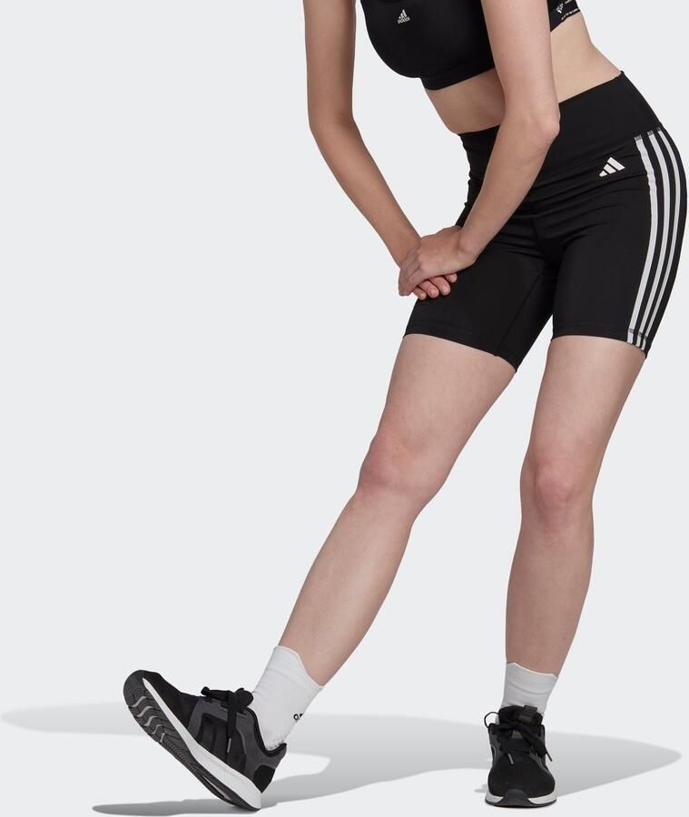 Adidas Originals Dames Essentials 3-Stripes High-Waisted Training Shorts Black Dames - Foto 10