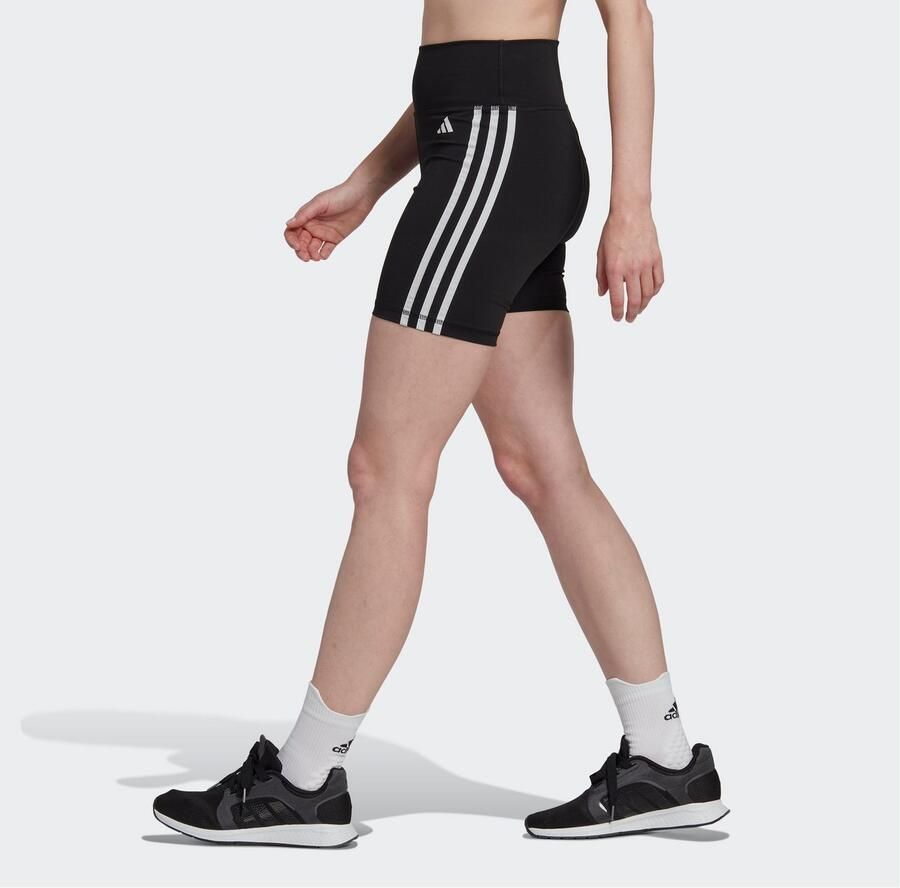 Adidas Originals Dames Essentials 3-Stripes High-Waisted Training Shorts Black Dames - Foto 2