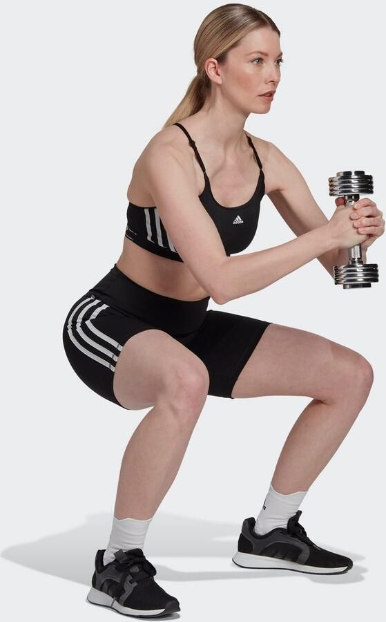 Adidas Originals Dames Essentials 3-Stripes High-Waisted Training Shorts Black Dames - Foto 9
