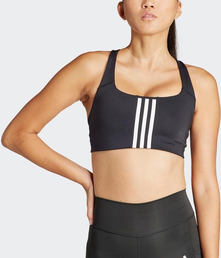 Adidas Performance Powerimpact Training Medium-Support 3-Stripes Beha - Foto 5