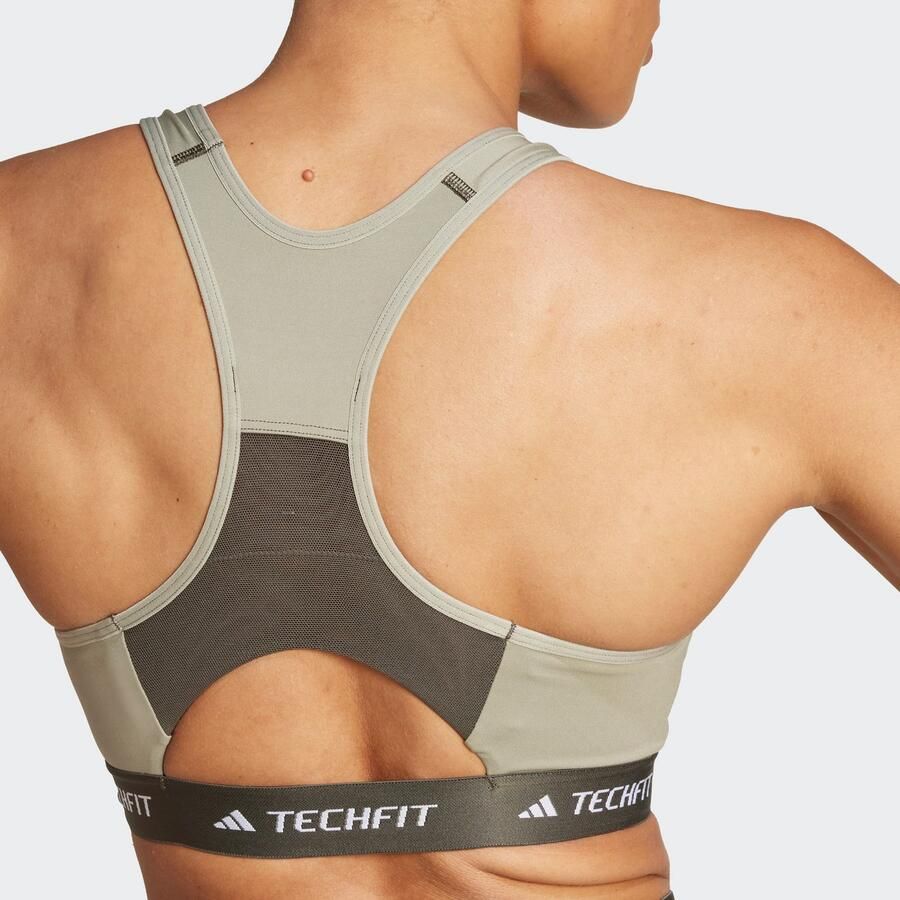 Adidas TECHFIT Medium-Support High-Neck Colorblock Beha - Foto 9