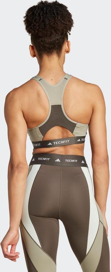 Adidas TECHFIT Medium-Support High-Neck Colorblock Beha - Foto 8