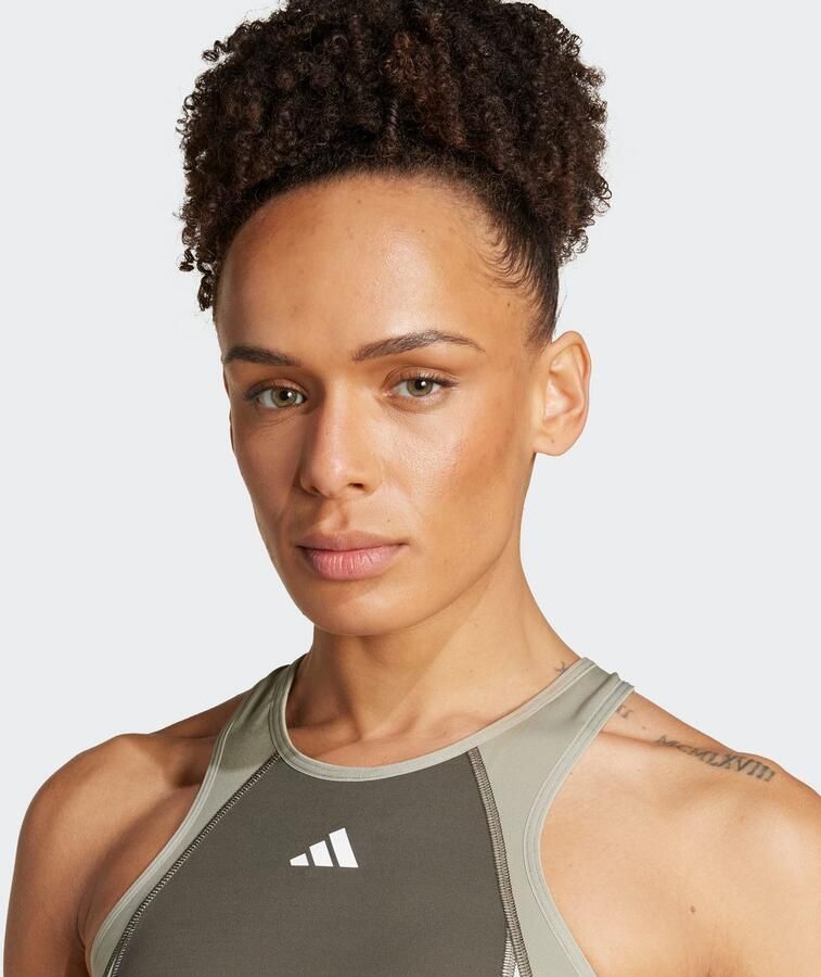 Adidas TECHFIT Medium-Support High-Neck Colorblock Beha