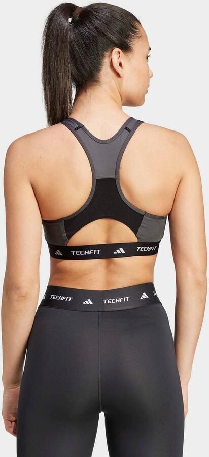 Adidas TECHFIT Medium-Support High-Neck Colorblock Beha - Foto 7