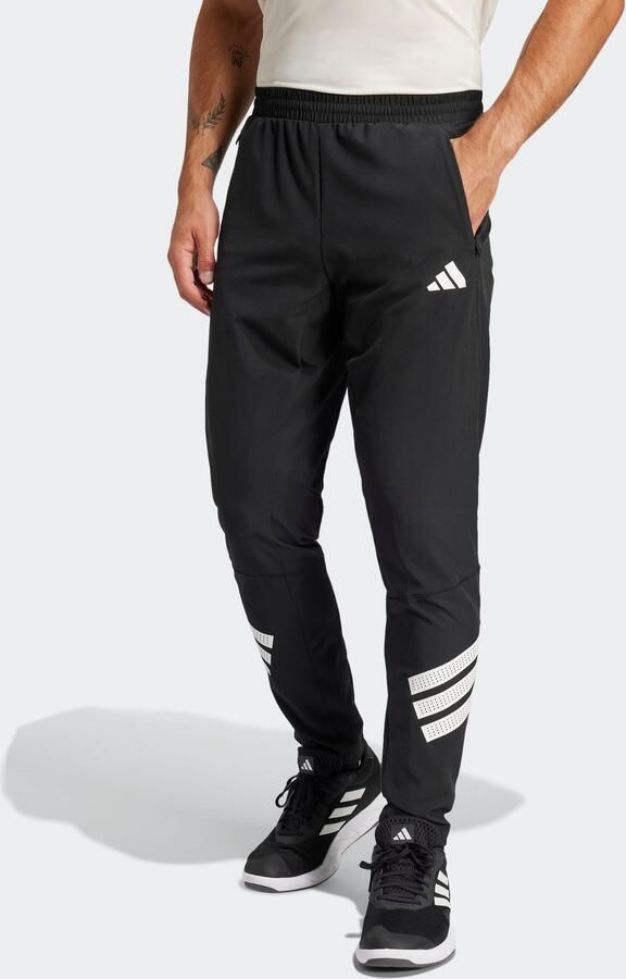 Adidas Performance Sportbroek GYM+ 3S WV PANT (1-delig)