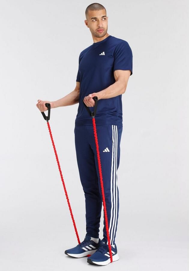Adidas Train Essentials 3-Stripes Training Broek Blauw- Heren Blauw - Foto 4