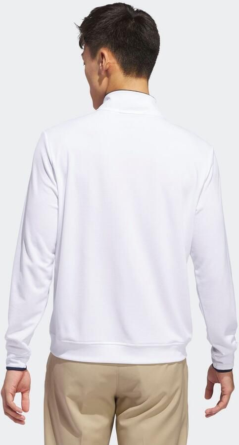 Adidas Lichtgewicht Top met Halflange Rits Wit- Heren Wit - Foto 5