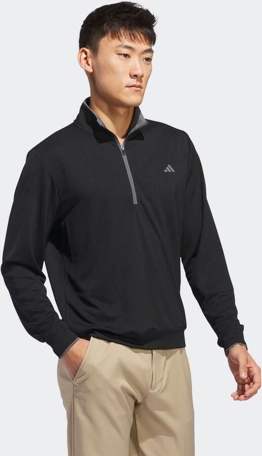 Adidas Lichtgewicht Top met Halflange Rits Zwart- Heren Zwart - Foto 9