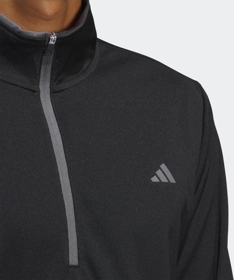 Adidas Lichtgewicht Top met Halflange Rits Zwart- Heren Zwart - Foto 3