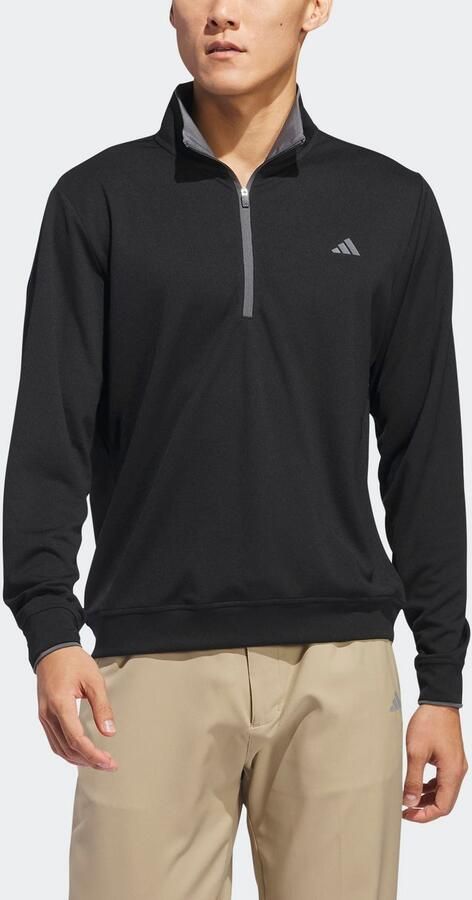 Adidas Lichtgewicht Top met Halflange Rits Zwart- Heren Zwart - Foto 5