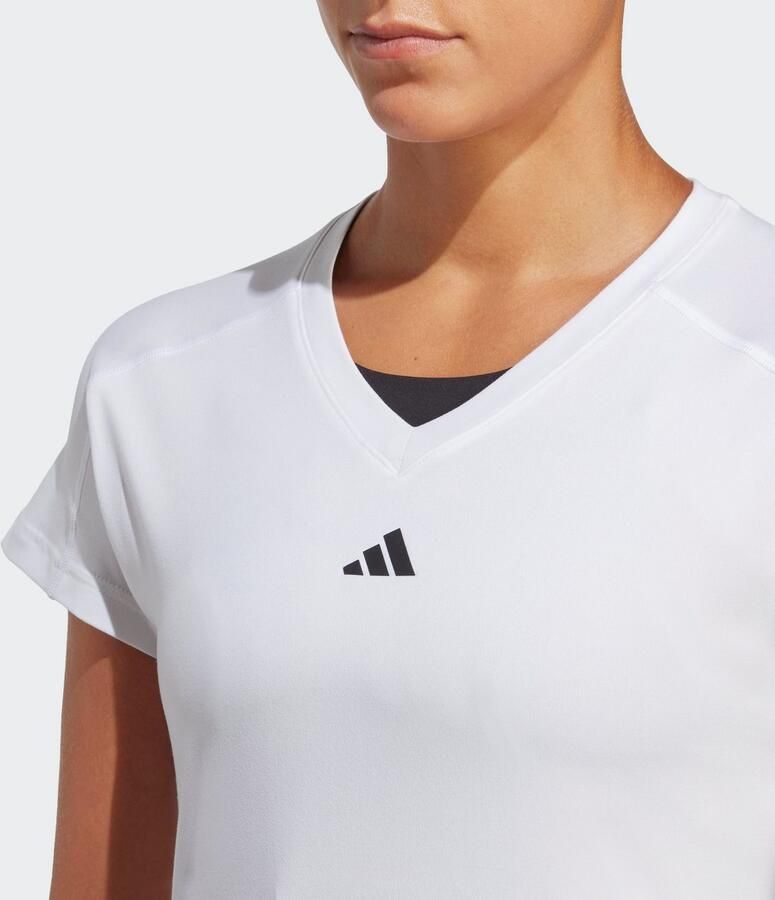 Adidas Performance T-shirt AEROREADY TRAIN ESSENTIALS MINIMAL BRANDING V-NECK