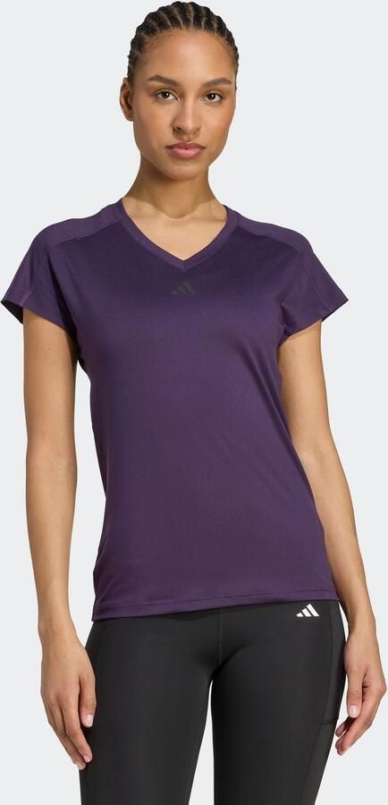 Adidas Performance T-shirt AEROREADY TRAIN ESSENTIALS MINIMAL BRANDING V-NECK