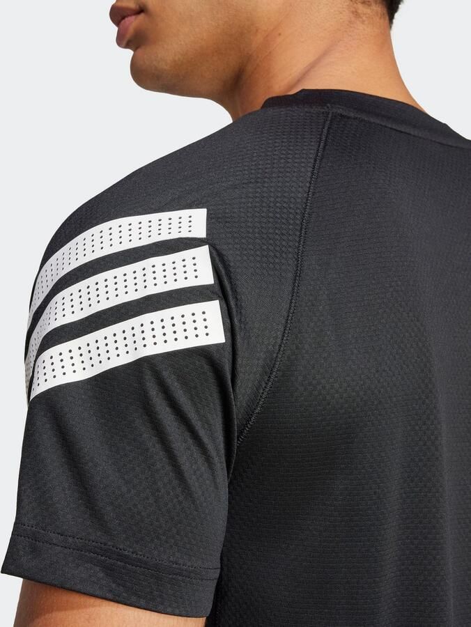 Adidas Icon 3-Stripes T-shirt Zwart- Heren Zwart - Foto 4