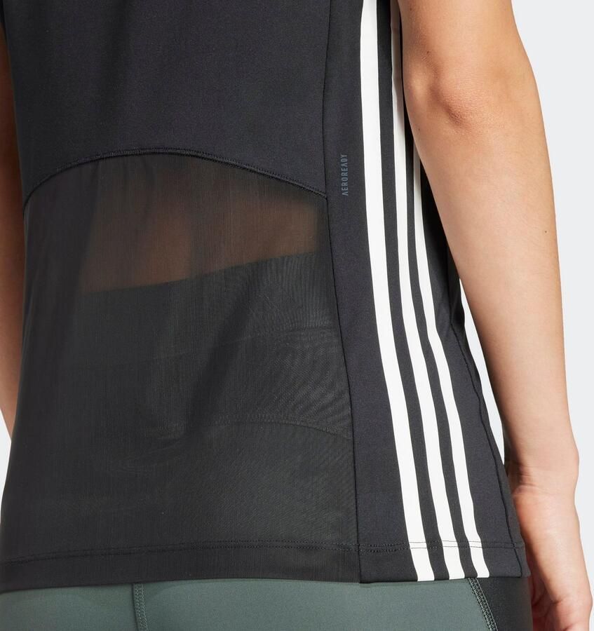 Adidas Hyperglam Short Sleeve T-Shirt Black- Dames Black - Foto 7