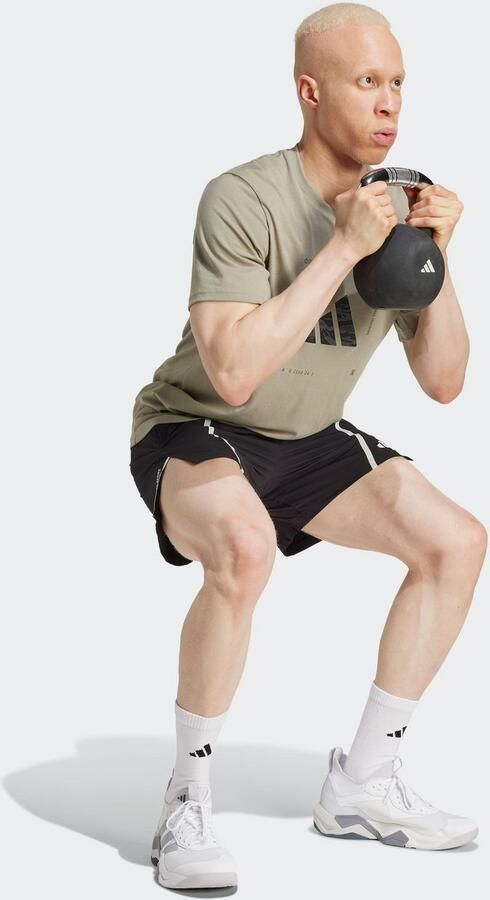 Adidas Perfor ce T-shirt M BOX LOGO G T Trainingsshirt met CLIMACOOL logo met camoprint - Foto 3