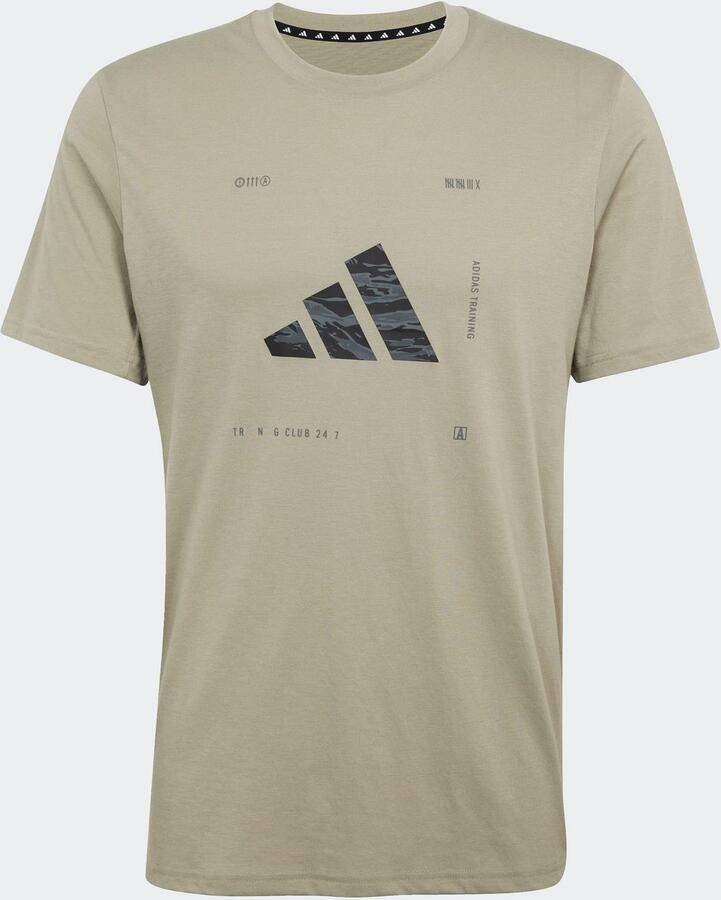 Adidas Perfor ce T-shirt M BOX LOGO G T Trainingsshirt met CLIMACOOL logo met camoprint - Foto 2