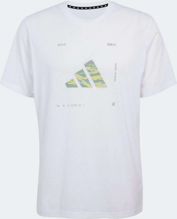 Adidas Performance T-shirt M BOX LOGO G T Trainingsshirt met CLIMACOOL logo met camoprint - Foto 2