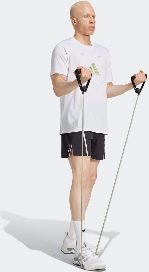 Adidas Performance T-shirt M BOX LOGO G T Trainingsshirt met CLIMACOOL logo met camoprint - Foto 4