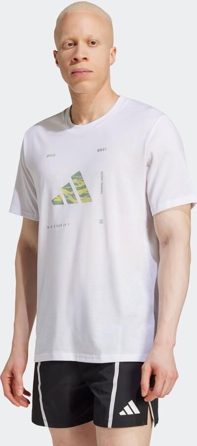 Adidas Performance T-shirt M BOX LOGO G T Trainingsshirt met CLIMACOOL logo met camoprint - Foto 6