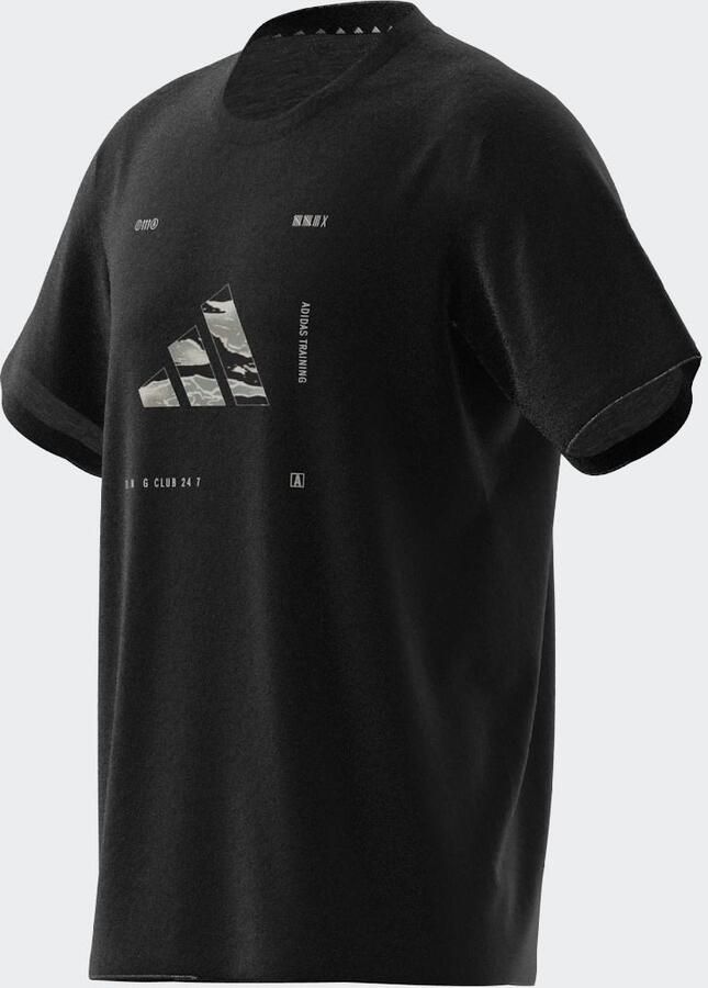 Adidas Performance T-shirt M BOX LOGO G T Trainingsshirt met CLIMACOOL logo met camoprint - Foto 4