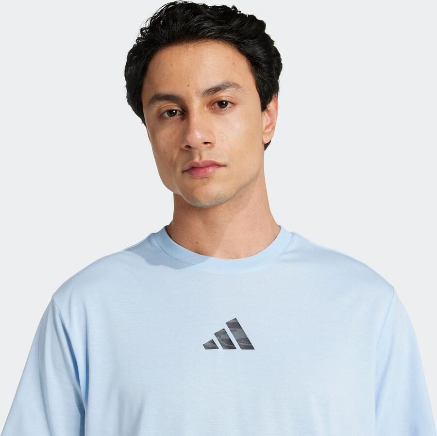 Adidas Perfor ce T-shirt M CAMO G T Trainingsshirt met CLIMACOOL losse pasvorm rugprint