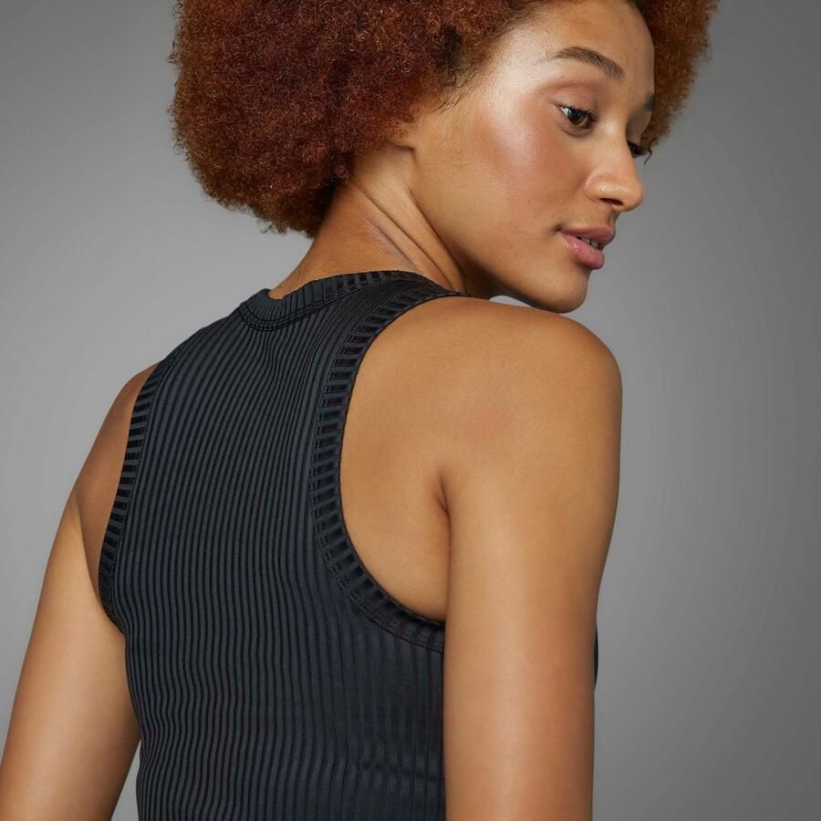 Adidas All Gym Seasonal Rib Tight Fit Tonal 3-Stripes Tanktop - Foto 6