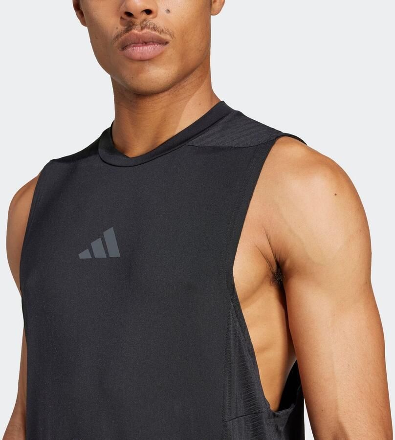 Adidas Designed-for-Training Intensity Tanktop Zwart- Heren Zwart - Foto 9